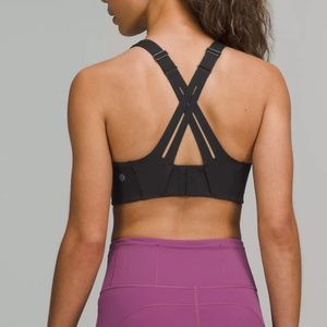 Lululemon AirSupport Bra  High Support 34c Black / Asphalt Grey